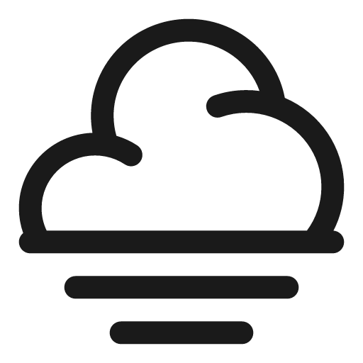 Fog outline icon, outline style, from Solar