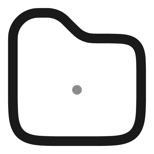 Folder dot line duotone icon, two-tone style, from Solar