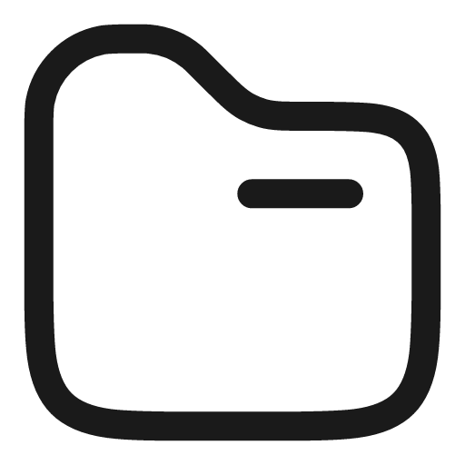 Folder linear icon, line style, from Solar