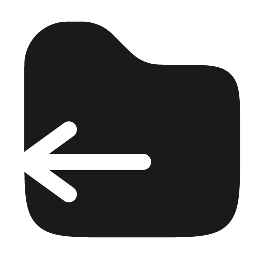Folder output bold icon, bold style, from Solar