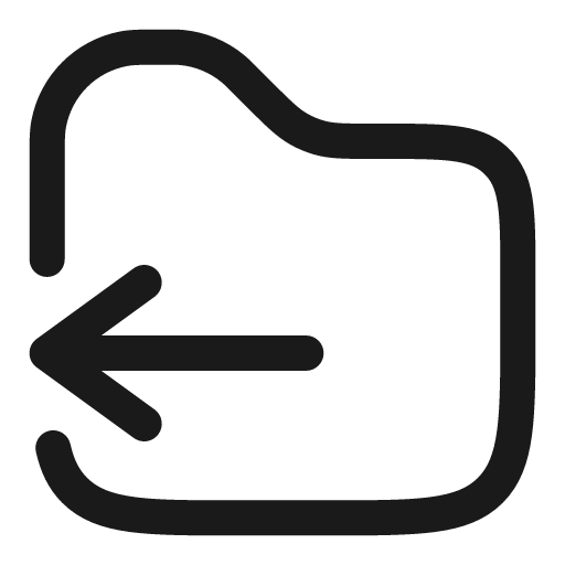 Folder output outline icon, outline style, from Solar