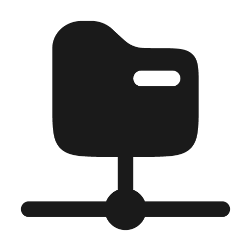 Folder path connect bold icon, bold style, from Solar