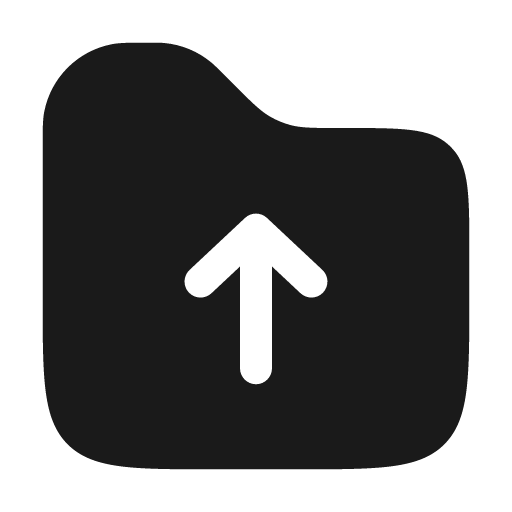 Folder up bold icon, bold style, from Solar