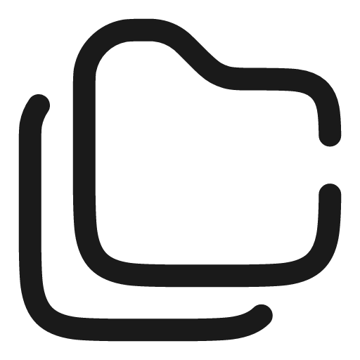 Folders broken icon, line style, from Solar