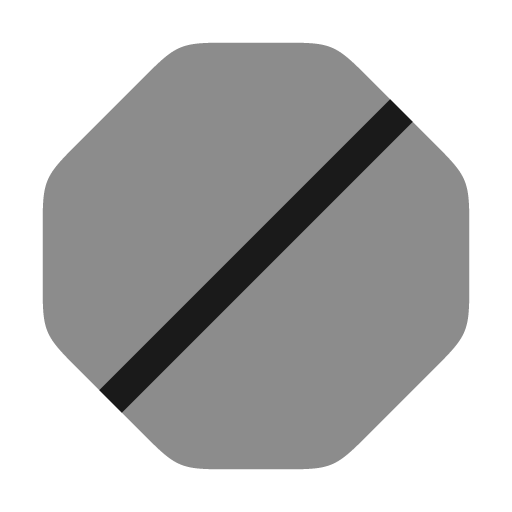 Forbidden bold duotone icon, two-tone style, from Solar