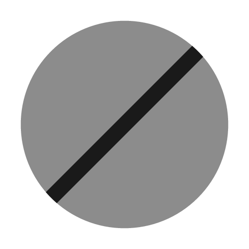 Forbidden circle bold duotone icon, two-tone style, from Solar