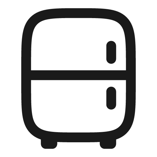 Fridge outline icon, outline style, from Solar