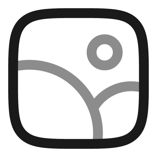 Gallery round line duotone icon, two-tone style, from Solar