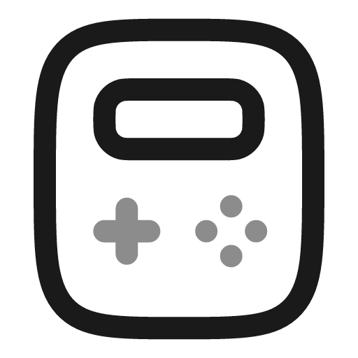 Gameboy line duotone icon, two-tone style, from Solar