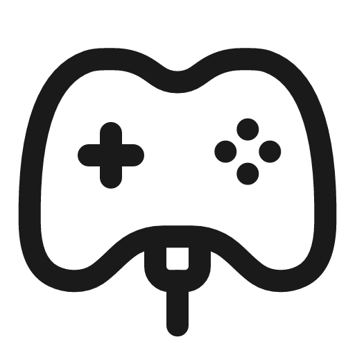 Gamepad charge linear icon, line style, from Solar