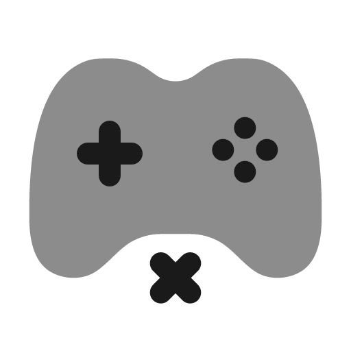 Gamepad no charge bold duotone icon, two-tone style, from Solar