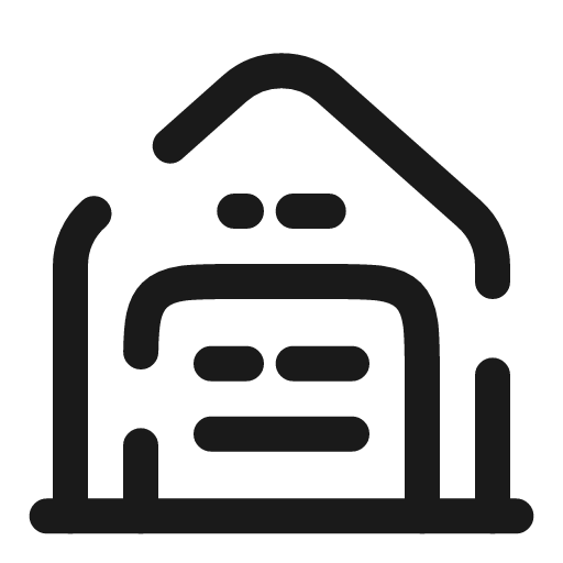 Garage broken icon, line style, from Solar