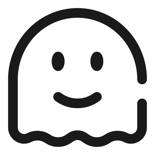 Ghost smile broken icon, line style, from Solar