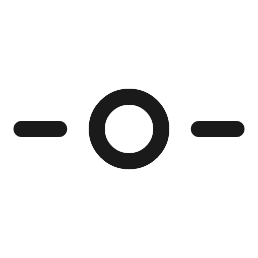 Git commit broken icon, line style, from Solar