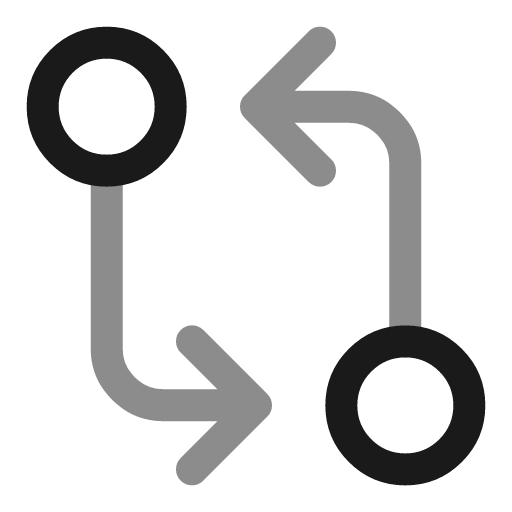 Git diff line duotone icon, two-tone style, from Solar