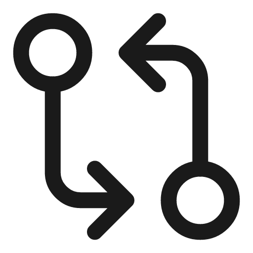 Git diff linear icon, line style, from Solar