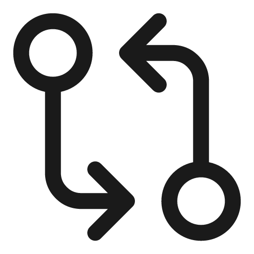 Git diff outline icon, outline style, from Solar