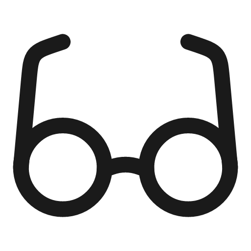 Glasses linear icon, line style, from Solar