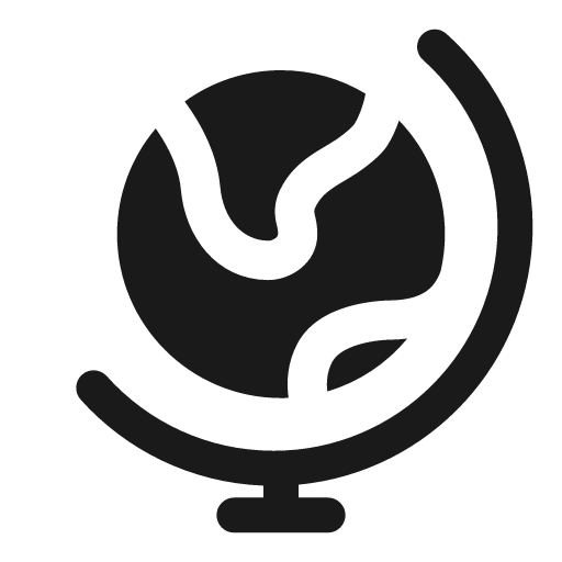Globe bold icon, bold style, from Solar