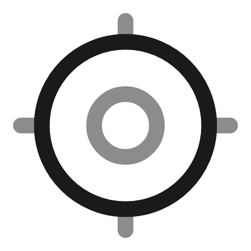 Gps line duotone icon, two-tone style, from Solar