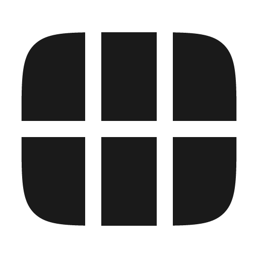 Grid 3x2 bold icon, bold style, from Solar