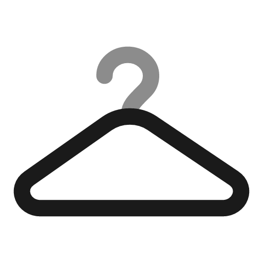 Hanger line duotone icon, two-tone style, from Solar