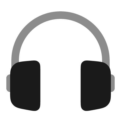 Headphones round bold duotone icon, two-tone style, from Solar