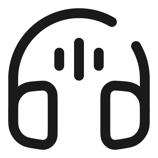 Headphones round sound broken icon, line style, from Solar