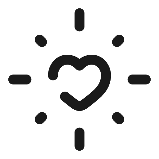 Heart shine broken icon, line style, from Solar