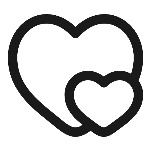 Hearts outline icon, outline style, from Solar