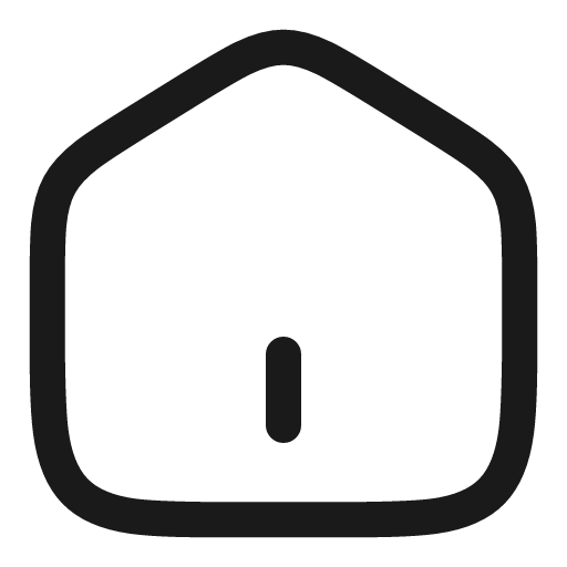 Home 2 linear icon, line style, from Solar
