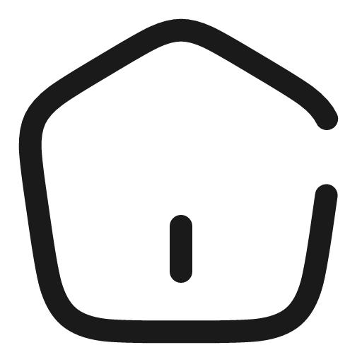 Home angle 2 broken icon, line style, from Solar
