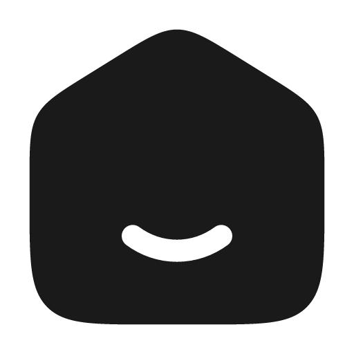 Home smile bold icon, bold style, from Solar