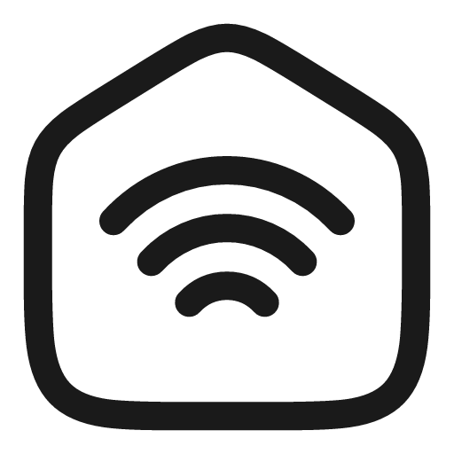 Home wi fi linear icon, line style, from Solar