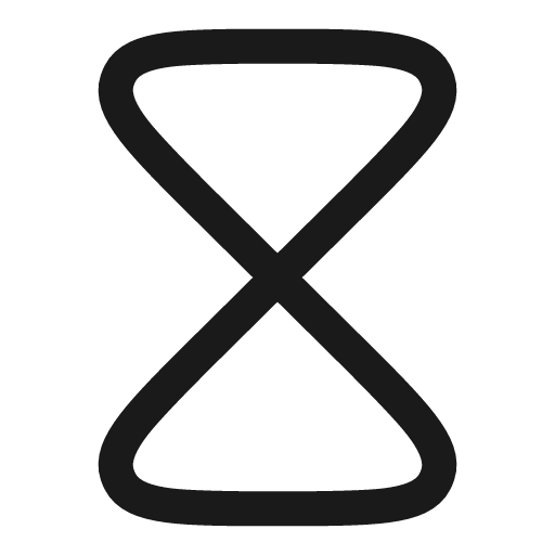 Hourglass linear icon, line style, from Solar