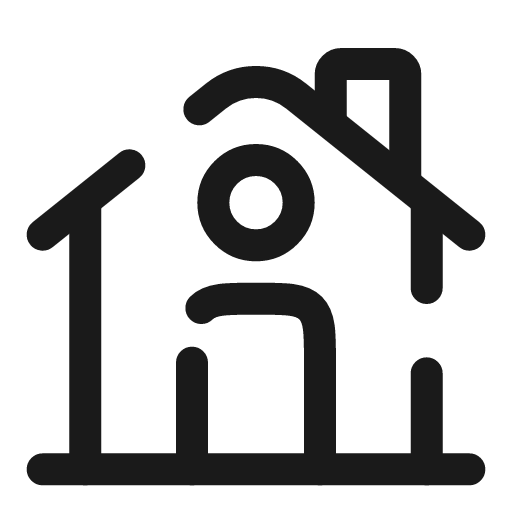House broken icon, line style, from Solar