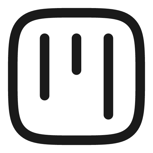 Kanban square linear icon, line style, from Solar