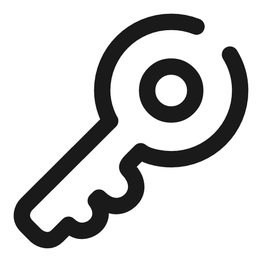 Key broken icon, line style, from Solar