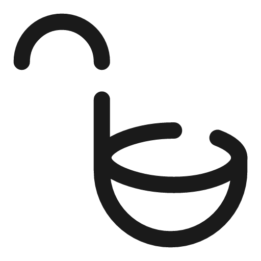 Ladle broken icon, line style, from Solar