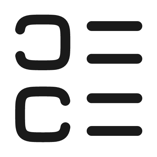 Layout list broken icon, line style, from Solar