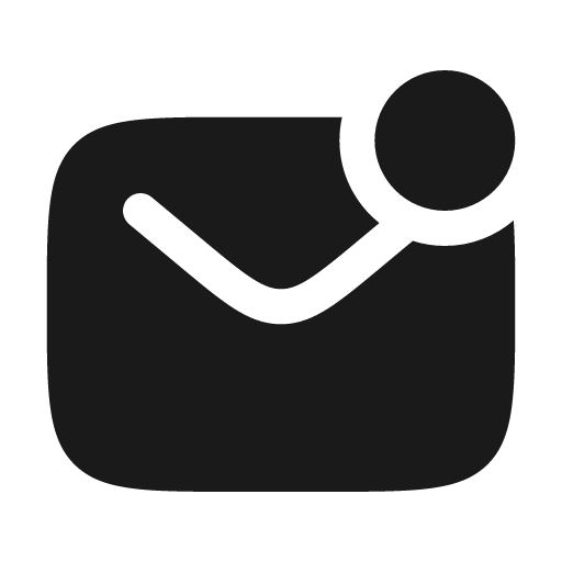 Letter unread bold icon, bold style, from Solar