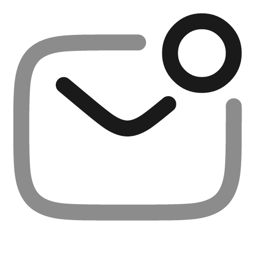 Letter unread line duotone icon, two-tone style, from Solar
