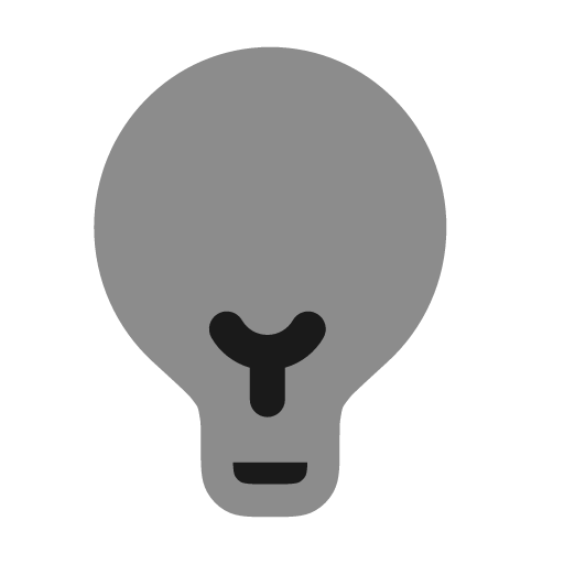 Lightbulb bold duotone icon, two-tone style, from Solar