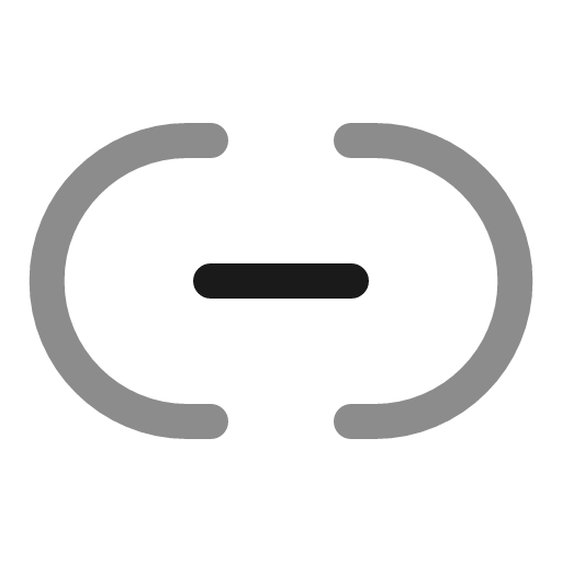 Link minimalistic line duotone icon, two-tone style, from Solar