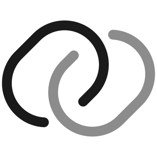 Link round angle bold duotone icon, two-tone style, from Solar
