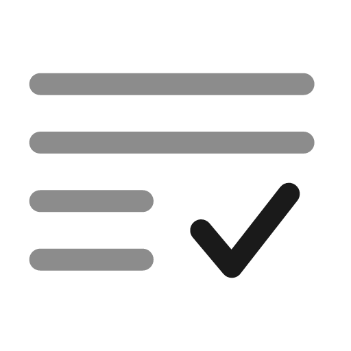 List check bold duotone icon, two-tone style, from Solar