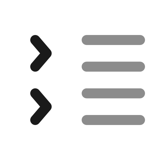 List collapse bold duotone icon, two-tone style, from Solar