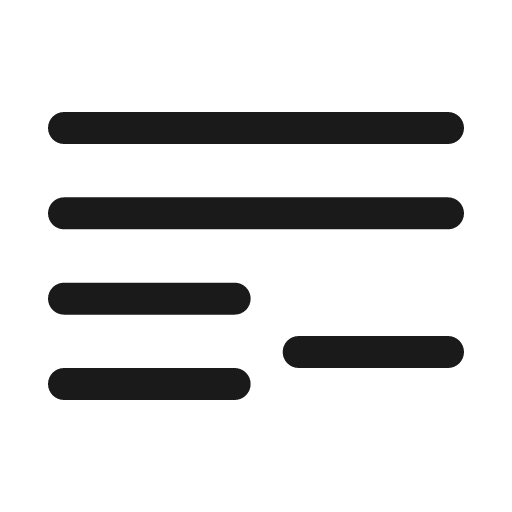 List minus bold icon, bold style, from Solar