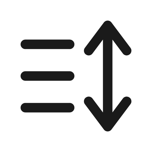 List vertical broken icon, line style, from Solar
