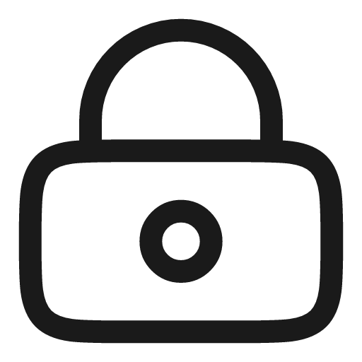 Lock keyhole linear icon, line style, from Solar